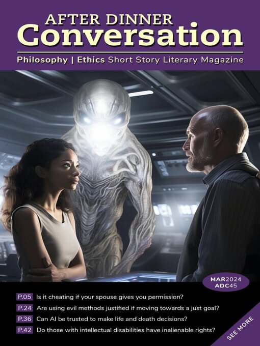 Title details for After Dinner Conversation: Philosophy | Ethics Short Story Magazine by After Dinner Conversation - Wait list